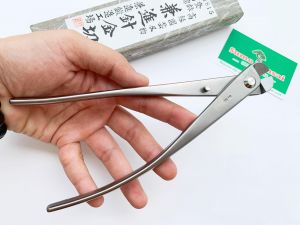 Kìm cắt kẽm, dây uốn bonsai thép trắng Kaneshin 205mm nội địa Nhật Bản