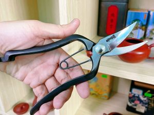 Kéo cắt tỉa nụ, cành nhỏ thủ công cao cấp  Thép Đen Nội Địa Nhật Bản Soke Hidehisa 190 mm